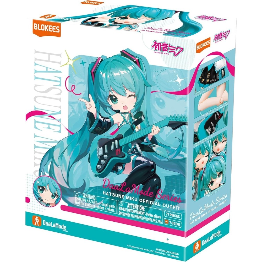 Blokees Vocaloid Hatsune Miku Official Outfit - DaaLaMode Series Figure NIB - Picture 8 of 8